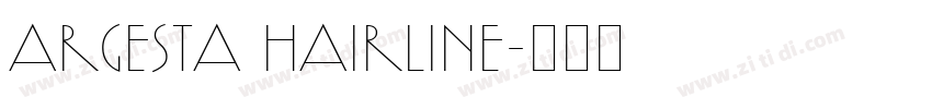 Argesta Hairline字体转换